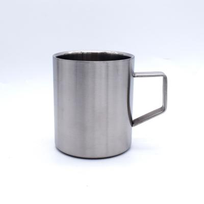 China Sustainable Outdoor Coffee Mug With Handle Stainless Steel Mug Custom Logo for sale