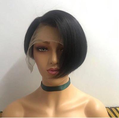 China Curly Body Wave Pixie Wig Hair, Human Lace Front Pixie Hair Hiar Cut, Curly Lace Front Wigs Baby Hair for sale