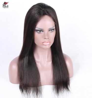 China Brazilian Human Hair Lace Front Wig Cheap Peruvian Straight High Quality Silky Straight Human Hair Wave Wave Hair Wig for sale