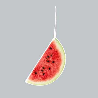 China Air Freshener Scented Watermelon Paper Hanging Car Air Freshener for Home or Car 63*120*2mm for sale