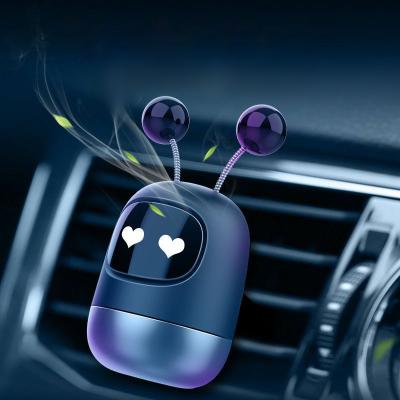 China Car Perfume Robot Smile Design Car Air Freshener Duct Cut Out Auto Perfume Outlet 58*29*60mm for sale