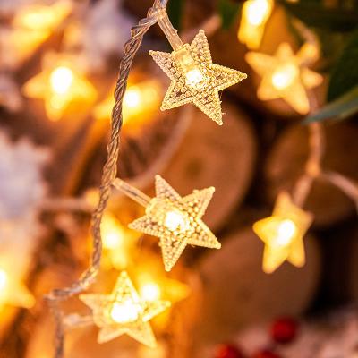 China Christamas Home Decoration Star Shape House Ornaments LED Light For Ramadan Lantern Decorations 2021 for sale