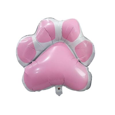 China Dog Birthday Party Puppy Paw Balloons Bone Shaped Foil Balloon for Pet Party for sale