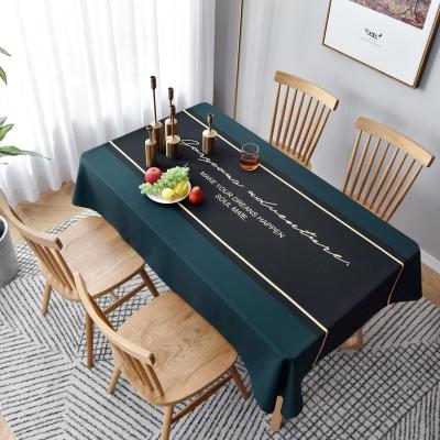 China Northern Europe Style Waterproof TPU Holiday Dinner Waterproof Tablecloth For Buffet Table for sale