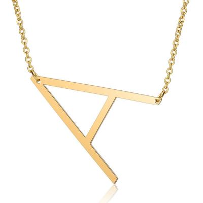 China Lovely Wholesale Casual/Sporty Plated Letter Necklace For Women Girls for sale