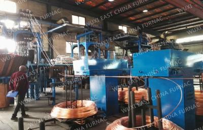 Chine Machine de coulée continue ascendante de fil machine pour l'aluminium en bronze de cuivre en laiton à vendre