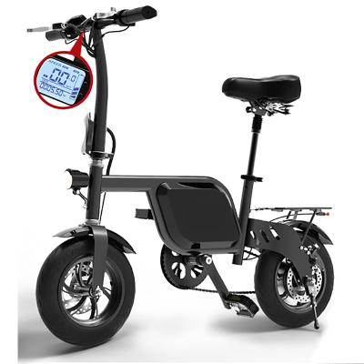 China 2021 hot sale china steel for adults 48v 350w green city bicycle electric foldable e-bike electric bike for sale