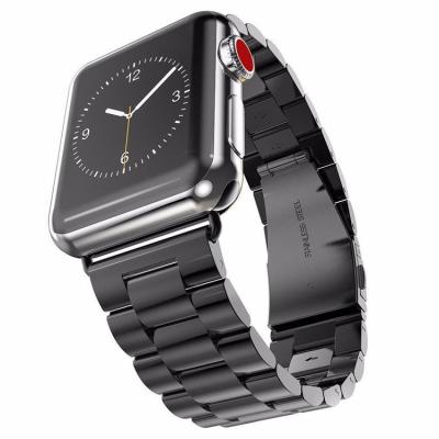 China Business Metal Stainless Steel Solid Watch Band For Apple Watch 7 6 5 4 3 2 1 Business Style I Watch Strap 38/40mm 42/44mm 41/45mm for sale