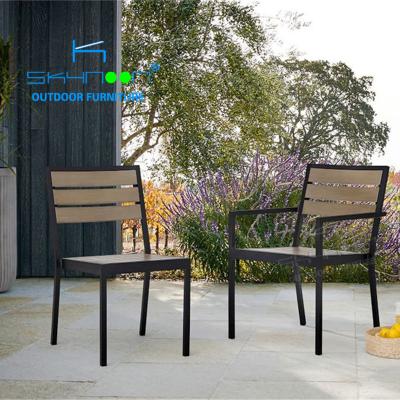 China Modern wholesale cheap stackable outdoor chair top classic dining chair outdoor hot sales wpc chair(61060A) for sale