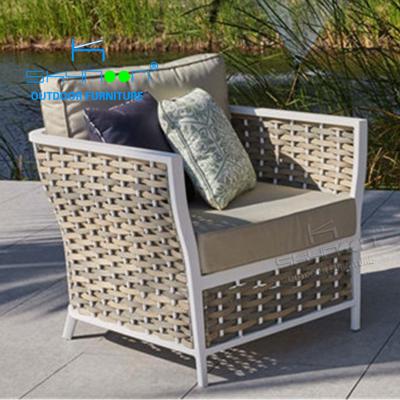 China Wholesale Modern Luxury Rattan Design Living Room Sofa Garden Sofa Modern Good Quality Cheap Wicker Garden Sofas (22118A) for sale