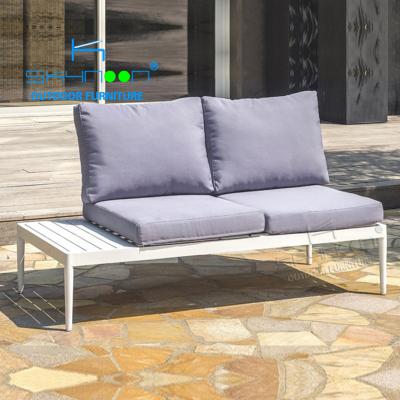 China New contemporary design cheap aluminum outdoor sofa modern design sofa two seater garden sofas (32259B1) for sale