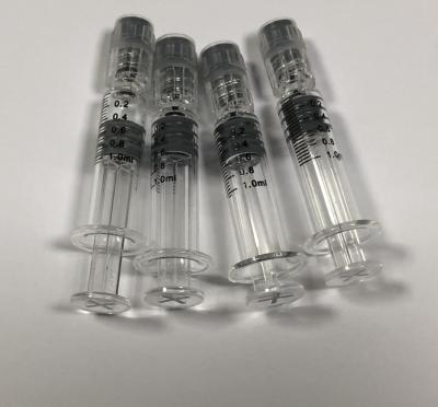 China Medical Care Custom Logo Luer Lock 1ml Syringe Glass Packaging for sale