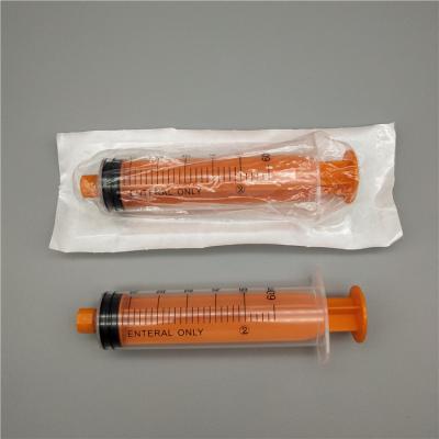 China Professional Healthcare Manufacturer Medical Disposable Food Feeding Syringe With Needle Less for sale