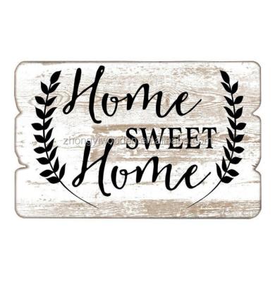 China Europe House Door Hanging Wooden Signboard Sweet Home Signs For Decoration for sale