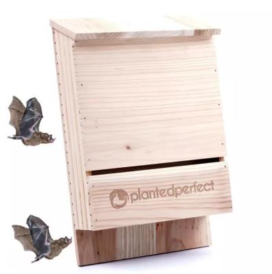 China Sustainable Plant BSCI Pine Wood Bat House Nesting Roosting Boxes For Environmentally Friendly Insect Control For Your Garden for sale