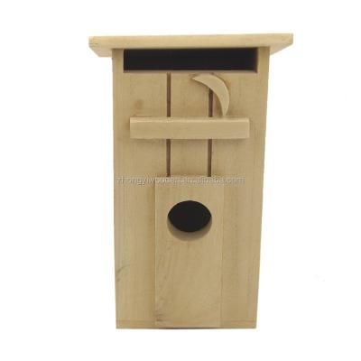 China 2022 Viable Wholesale Unfinished Ideas From Canada Carved Wooden Bird House Kits for sale