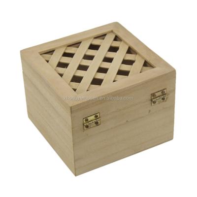 China 2021 Handmade Chinese Style Rustic Game Card Packaging Gift Custom Jewelry Wooden Wooden Box for sale