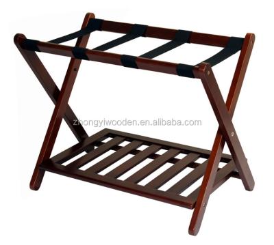 China Solid wood home wooden luggage rack for suitcases folding wooden luggage racks wholesale for sale