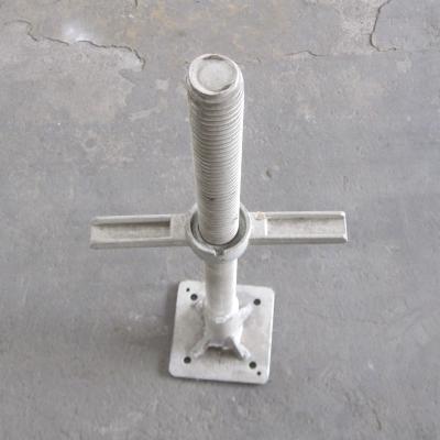 China Cuplock Industrial Scaffold Ringlock Kwikstage Screw Jack Solid Base for sale