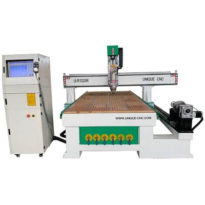 China Wood Rotary Cutter Router 4th Axis 3D 4 Axis 3D CNC Stores 4*8 CNC Building Material CNC Router Wood Carving Machine rotary attachment for sale