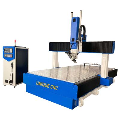 China Building Material Shops 1325 1530 2030 Atc CNC Router Wood Carving Machinery With 4AXIS SWING HEAD for sale