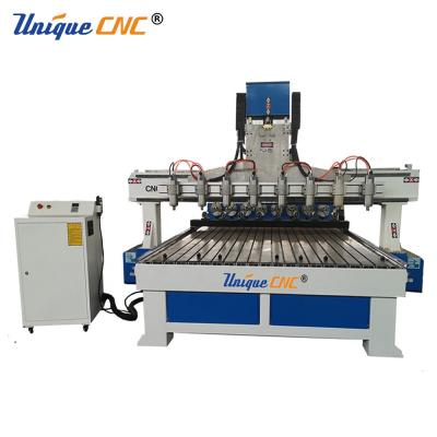 China Building Material Shops Furniture Legs Mass Production Multi Head 4 Axis CNC Machine for sale