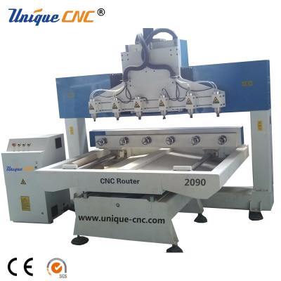 China Building Material Shops 4 Axis Wood 3d Cnc Router for sale