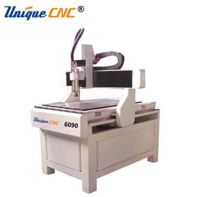 China Building Material Shops CNC Metal Router Steel 4 Axis 6090 for sale