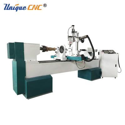 China Building Material Shops Single Spindle Auto Feeding CNC Wood Lathe With Router Spindle And Planer for sale