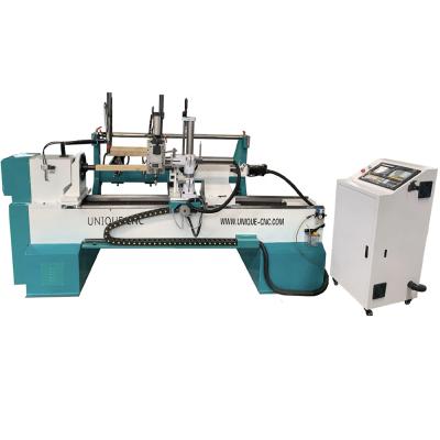 China Construction Material Stores CNC U-MC1530A Single Auto Loading CNC Lathe Wood Machine For Wood Turning for sale