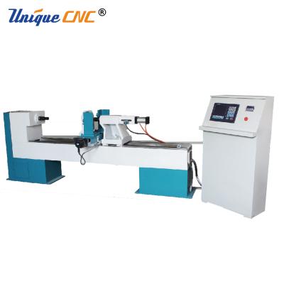 China Building Material Stores Baseball Bat CNC Wood Lathe Machine Rotation Variable Speed for sale