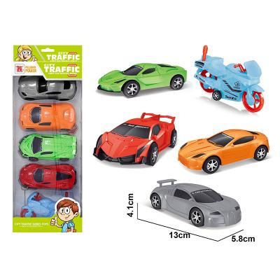 China Pull Back Mini Inertia Car Model Pull Back Engineering Toy Vehicles Gift Vehicles Truck Mini Car Toy For Kids for sale