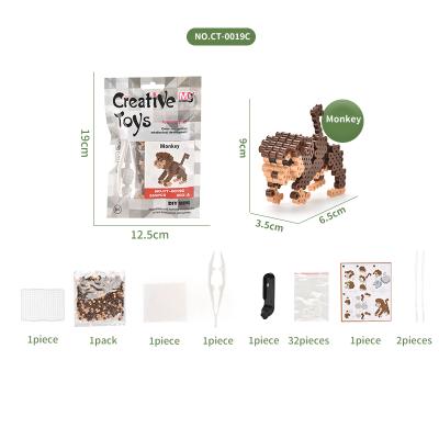 China brand new Parent-child communication product made in China affordable children's toys educational puzzle toys DIY handmade animal bean fighting toys for sale