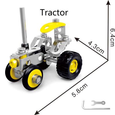 China DIY metal set toys alloy all-in-one creative screw nut disassembly science and education steam toys wholesale for sale