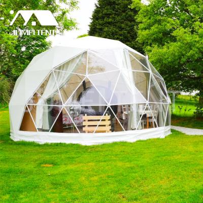 China Custom Waterproof Outdoor Windproof Igloo Tent Geodesic Dome Kit Houses With Bathroom for sale