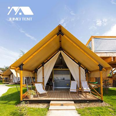 China Waterproof luxury four season safari furniture resort canvas tent glamping house hotel for sale