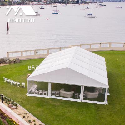 China Outdoor Luxury Clear Transparent Insulation Roof 20x30m Wedding Party Tent For Events for sale