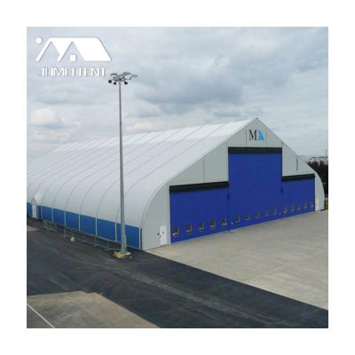 China TFS Waterproof Outdoor Large Tent Warehouse Wind-Resistant Marquee With ABS Hard Wall Fireproof Tent Tempered Clear Glass for sale