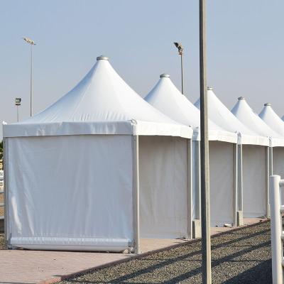 China Wedding Transparent Outdoor Trade Show Exhibition Aluminum Frame Tenda Pagoda Gazebo Tent For Sale Qatar for sale