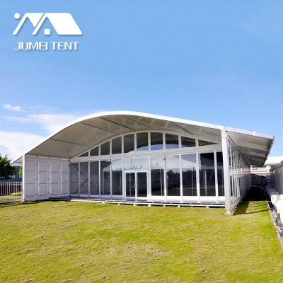 China New water proof aluminum view luxury transparent wedding arch tent for sale with PVC sidewall for sale