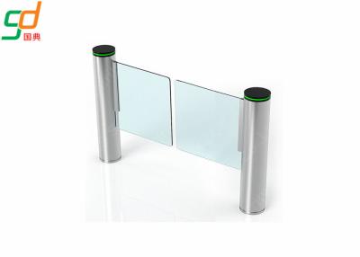 China Glass Lane High Speed Flap Barrier Gate With 10 Pairs IR Sensors Turnstile for sale