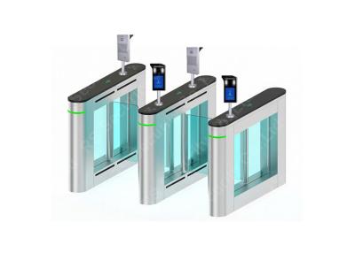 China 304 Stainless Steel Swing Barrier Gate Compatic IC ID Cards IR Sensor Turnstile for sale