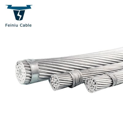 China AAAC/ACSR/GSW Single High Voltage Bare Aluminum Spiral Cable 35kv Overhend Power Transmission Cable 16mm-500mm2 for sale