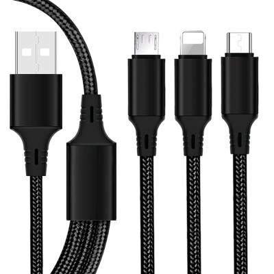 China Mobile Phone 3 In 1 Usb C Cable Phone Commonly Used Accessories Parts Usb Cable For Iphone Cable for sale