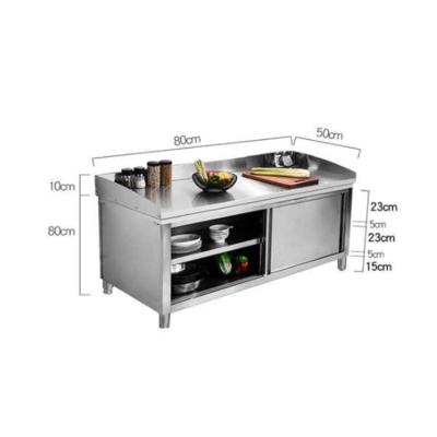 China Commercial Adjustable Leg Buffet Stainless Steel Buffet 800x500x900mm for sale