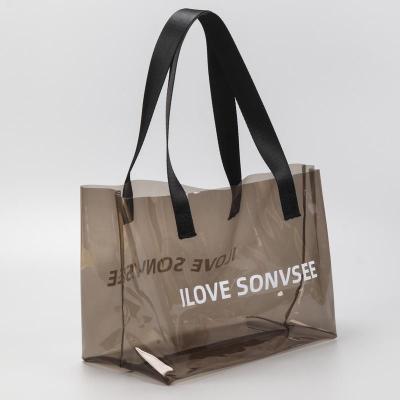 China Pvc Tote Bag van Holograhicp Transparant Tote Shopping Bag Laser Clear Te koop