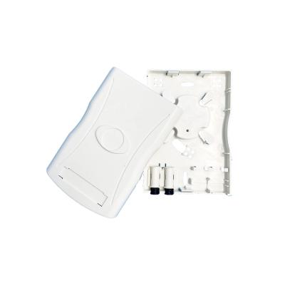 China Left Inner Ftth DESIGN FTTH Terminal Box ABS 2 Socket Fiber Optic Panel NEW for sale