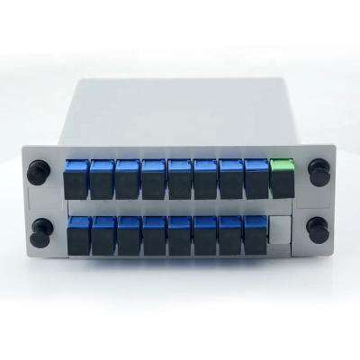 China Best PLC SC UPC fiber optic cassette 1*16 splitter board type PLC splitter price fiber Gpon cassette lgx module SC/UPC type for sale