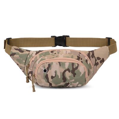 China Wholesale Custom Logo Outdoor Sports Fanny Pack Water Proof Camouflage Tactical Waist Bags Lady Waist Packs for sale