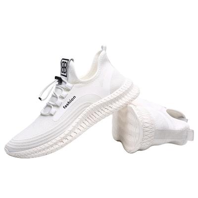 China 2021 new men's shoes Anti-slippery around link leisure sports flying shoes shape running shoes for sale